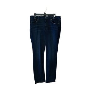 Sonoma Goods For Life Womens Dark Wash Denim Straight Leg Jeans Sz 14